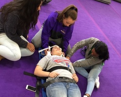 JCHS Students Learning Potentially Life Saving Techniques!