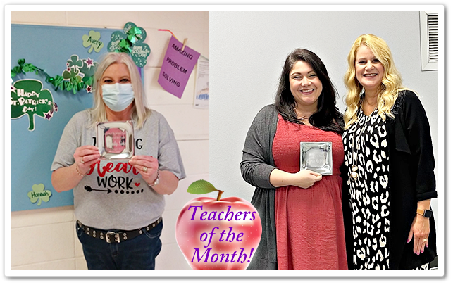 February Teachers of the Month!