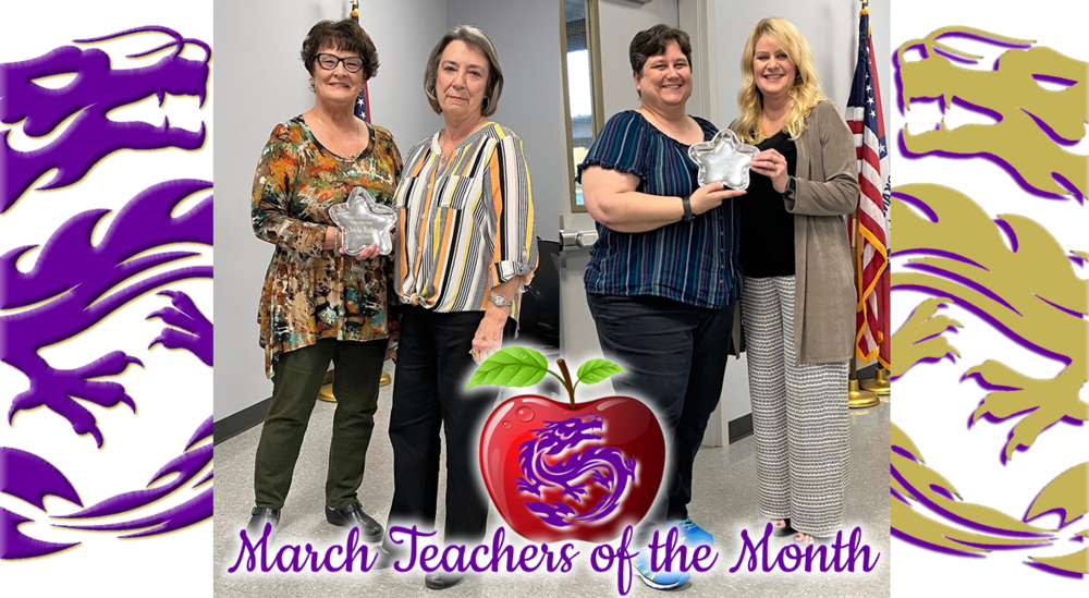 March Teachers of the Month!