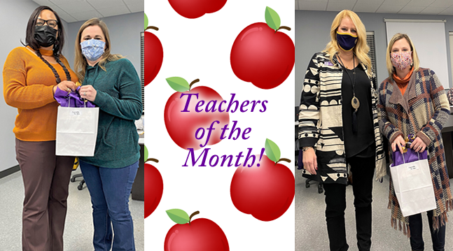December Teachers of the Month!