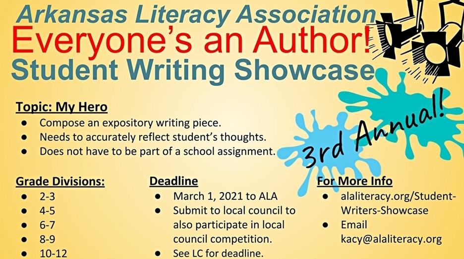 Everyone's an Author! Student Writing Showcase!