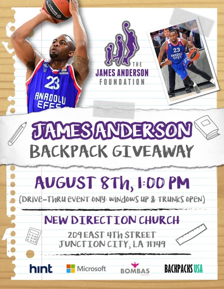 James Anderson Backpack Giveaway!