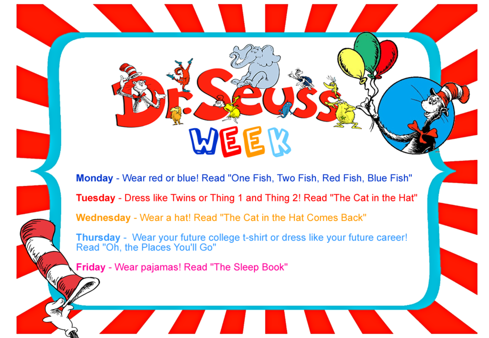 Dr. Seuss Week! February 28 March 4 Junction City School District