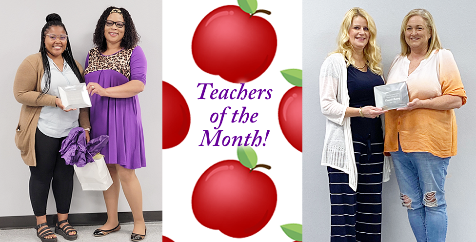 April Teachers of the Month!