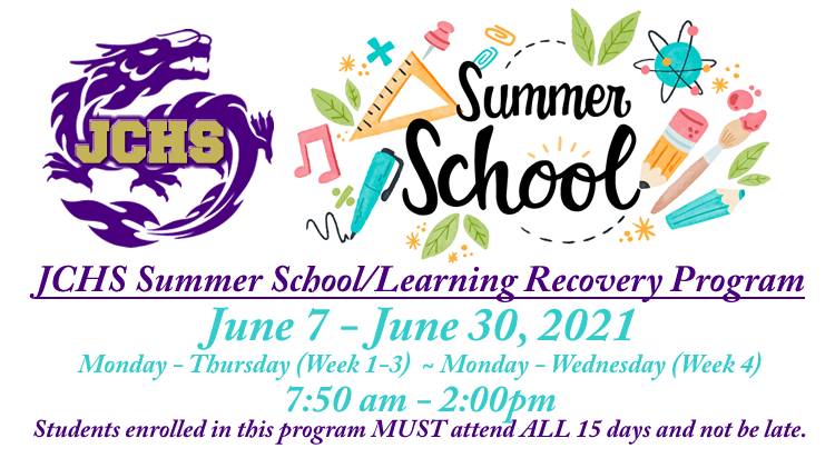 JCHS Summer School/Learning Recovery Program