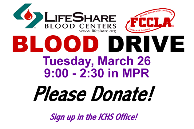 Blood Drive until 2:30pm TODAY!