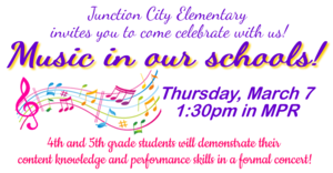 Music in our Schools Celebration!