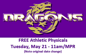 Athletic Physicals Tuesday, May 21