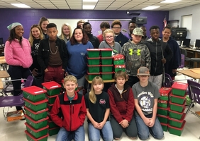FBLA OPERATION CHRISTMAS CHILD IS A SUCCESS!