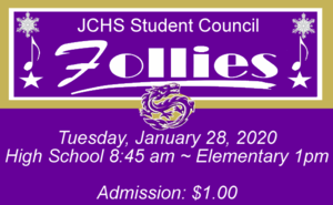 Winter Follies presented by the JCHS Student Council!
