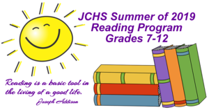 JCHS Summer Reading Assignments and Information!