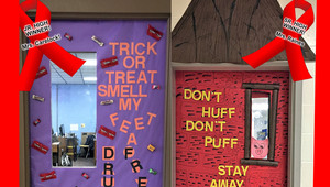 JCHS Red Ribbon Week - We sent a message - STAY DRUG FREE!
