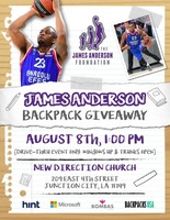James Anderson Backpack Giveaway!