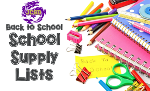 2019-2020 SCHOOL SUPPLY LISTS