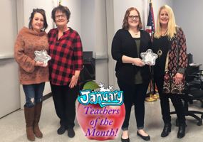 Congratulations to our January Teachers of the Month!