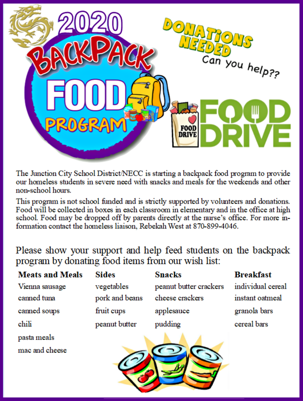 Backpack Food Program! Donations Needed! Can you help? | Junction City ...